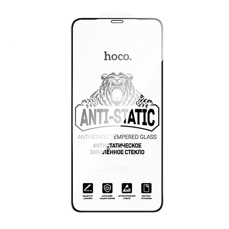 Защитное стекло на iPhone X/XS/11 Pro (G777), HOCO, anti-static, черное