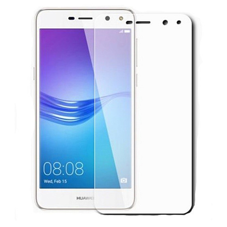 Защитное стекло на Huawei Y5 (2017)/Y6 (2017), Silk Screen 2.5D, белый, X-CASE