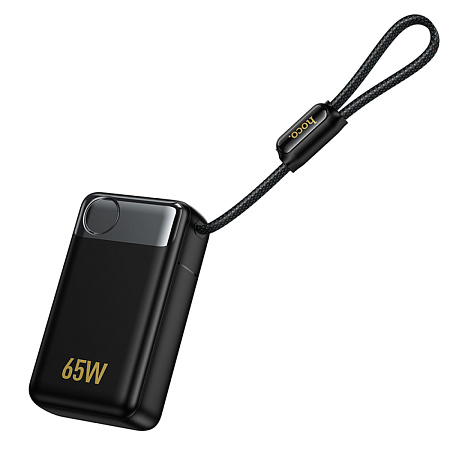Универсальный Доп. Аккумулятор 12000mAh, Q53, HOCO, выход: 1 PD (65W), Type-C (60W), черный