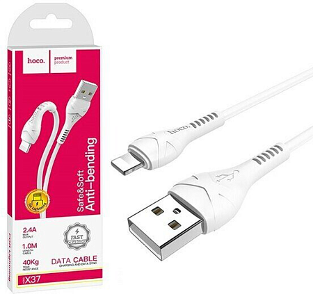 USB дата кабель Lightning, HOCO, X37, белый