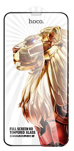 Защитное стекло на iPhone X/XS/11 Pro (G9), HOCO, Full screen HD tempered glass, черное Защитное стекло на iPhone X/XS/11 Pro (G9), HOCO, Full screen HD tempered glass, черное