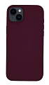 Чехол-накладка для iPhone 14 Plus, Silicon Case, без лого, винный