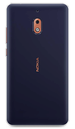 Чехол силиконовый для Nokia 2.1, прозрачный