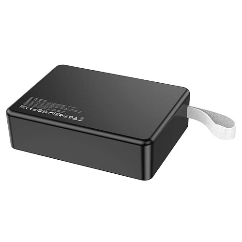 Универсальный Доп. Аккумулятор 75000mAh, J94, HOCO, выход: 2 USB+1 PD 20W, черный