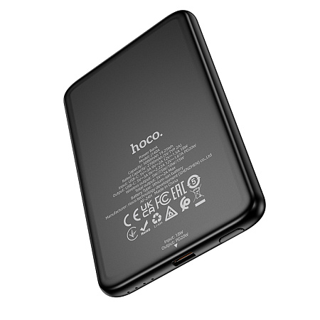 Универсальный Доп. Аккумулятор 5000mAh, J140A, HOCO, выход: 1 PD 20W, беспроводная зарядка (MagSafe), белый