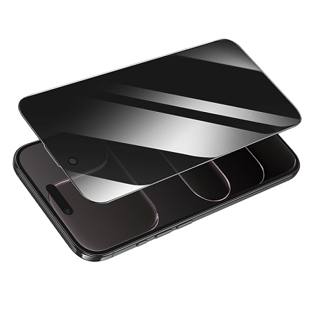 Защитное стекло для iPhone 17 Air, G777 Plus, HOCO, anti-static, антишпион, черное