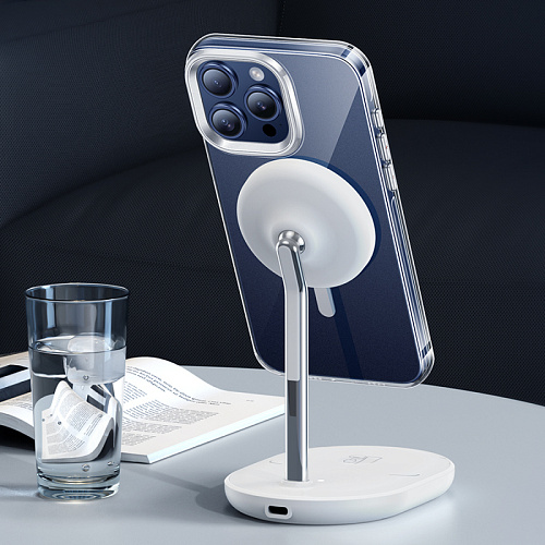 Чехол для iPhone 15 Pro, PC, Магнитный (MagSafe), AS3, HOCO, прозрачный