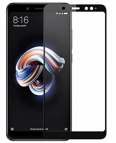 Защитное стекло на Xiaomi Redmi Note 5 Pro/Note 5, 3D Nano, черный, X-CASE