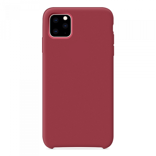 Чехол - накладка для iPhone 11 Pro Max, Silicon Case, кирпичный