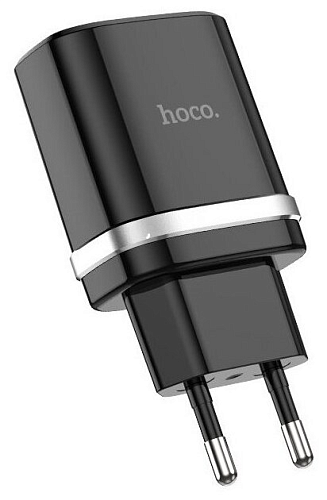 Сетевое зарядное устройство, 1 USB 3.0A (C12Q), HOCO, черный