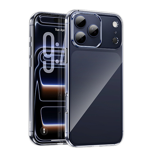 Чехол силиконовый для iPhone 17 Pro Max, Light series TPU, HOCO, прозрачный Чехол силиконовый для iPhone 17 Pro Max, Light series TPU, HOCO, прозрачный
