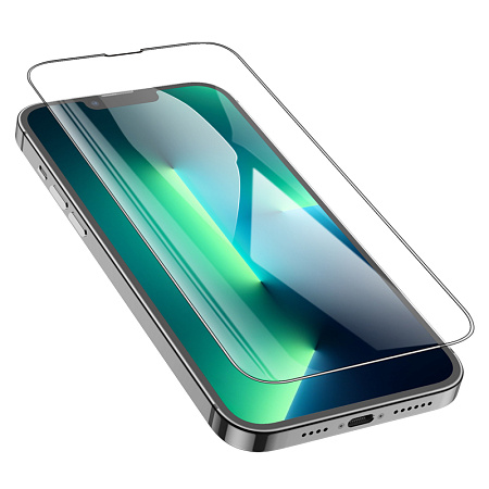    iPhone 13 (6.1)/13 Pro/14, G8, HOCO, 3D Full screen fine edge anti-fall tempered glass, 