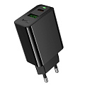 Сетевое зарядное устройство, 1 PD 20W + 1 USB 3.0 QC (CS94A), HOCO, черный