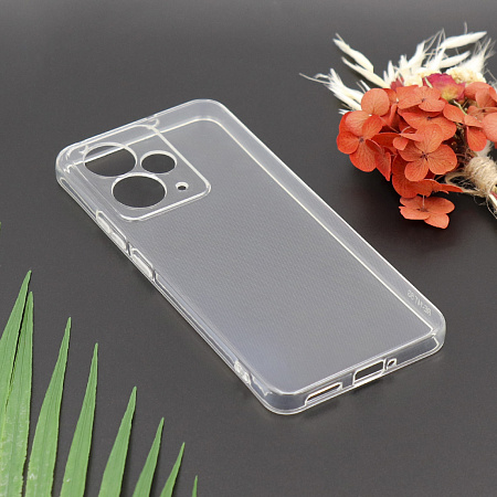 Чехол силиконовый для Realme 14T (5G), с защитой камеры, X-CASE, прозрачный