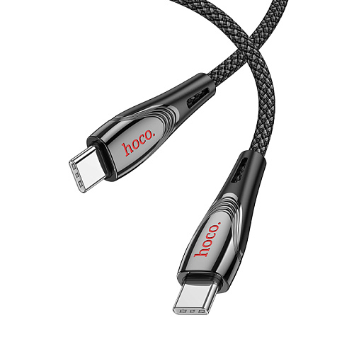 Кабель Type-C на Type-C, HOCO, U133, 60W, 1.2м, черный