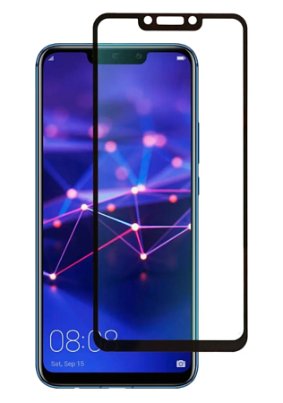 Защитное стекло на Huawei Mate 20 Lite, Silk Screen 2.5D, черный, X-CASE