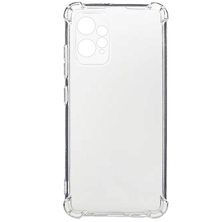Чехол силиконовый для Xiaomi Redmi Note 12 (4G), усиленные края, с защитой камеры, X-CASE, прозрачный