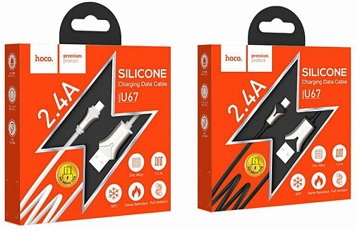 USB Кабель Micro, HOCO, U67, черный