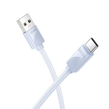 USB Кабель Type-C, HOCO, X114, длина 1 метр, ток до 3А, цвет синий
