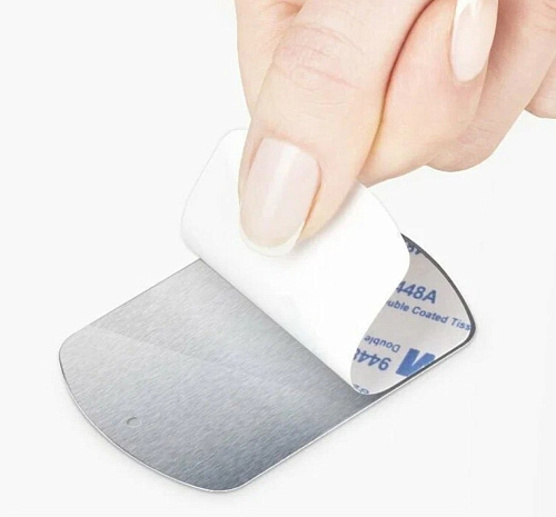 Набор пластин для магнитных держателей 4 шт(2 шт прямоугольные, 2 шт круглые)