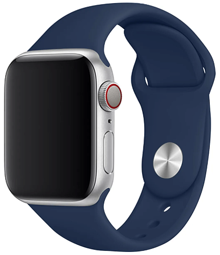 Ремешок на руку для Apple Watch 42/44/45/49 мм, Silicon, синий