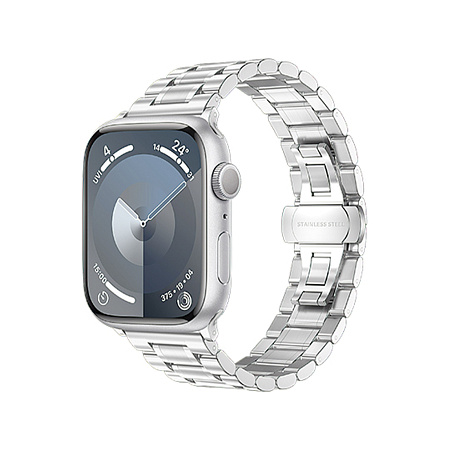 Ремешок на руку для Apple Watch 44/45/46/49 мм, HOCO, WA32, стальной, серебристый