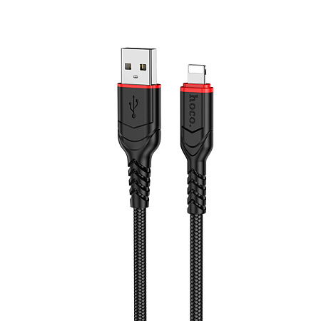 USB дата кабель Lightning, HOCO, X59, 3м, черный