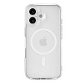 Чехол силиконовый для iPhone 17, Магнитный (MagSafe), X-CASE, прозрачный