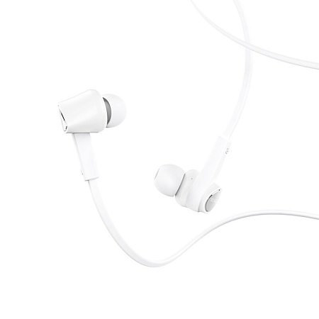 Проводные наушники M66 Passion in-line control eaphones, HOCO, белый