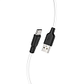 USB Кабель Type-C, HOCO, X21 Plus, силиконовый, черно-белый