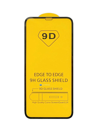 Защитное стекло на iPhone X/XS/11 Pro (5.8), 9D черный, X-CASE
