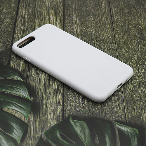 Чехол-накладка для iPhone 7 Plus/8 Plus, Silicon Case, без лого, белый