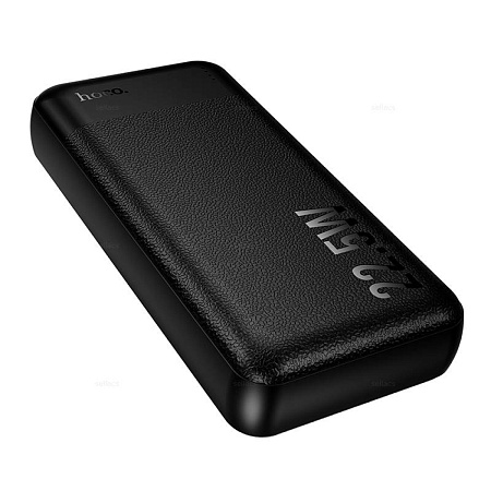Универсальный Доп. Аккумулятор 20000mAh, J159A, HOCO, выход: 1 USB (22.5W), 1 PD (20W), черный