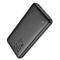 Универсальный Доп. Аккумулятор 10000mAh, J87, HOCO, выход 1 USB (18W), 1 PD (20W), вход Micro/Type-C, черный