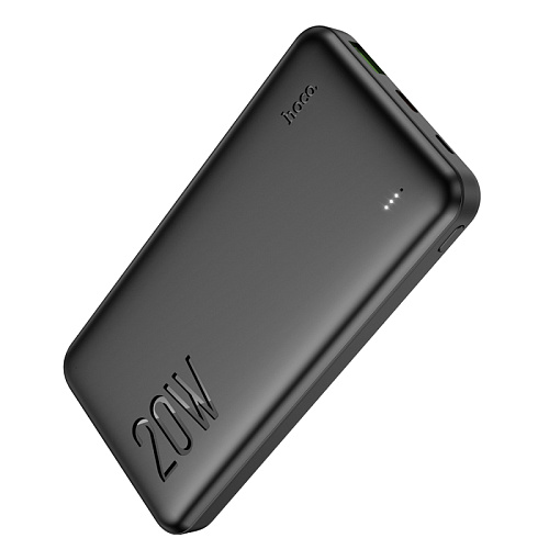 Универсальный Доп. Аккумулятор 10000mAh, J87, HOCO, выход 1 USB (18W), 1 PD (20W), вход Micro/Type-C, черный