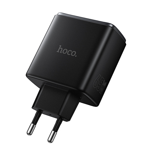 Сетевое зарядное устройство, 2 PD 65W + 1 USB 3.0 QC (C160A), HOCO, цвет черный
