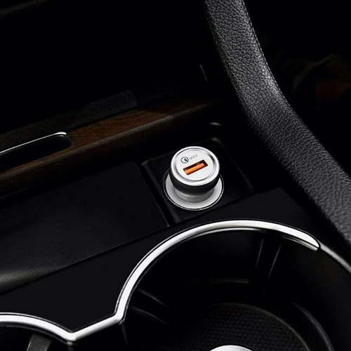 Автомобильное зарядное устройство, 2 USB 2.1A (Z4), HOCO, черный