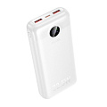 Универсальный Доп. Аккумулятор 20000mAh, J172A, HOCO, выход: 1 USB (22.5W), 1 PD (20W), с дисплеем, белый