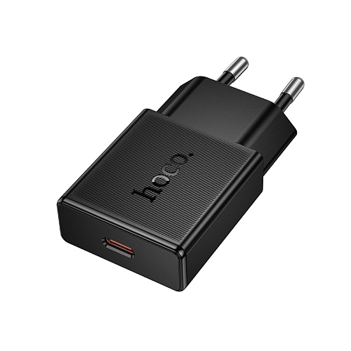 Сетевое зарядное устройство, 1 PD 25W (N74), HOCO, цвет черный