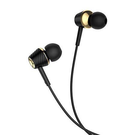 Проводные наушники M70 Graceful universal earphones with mic,hoco, черные