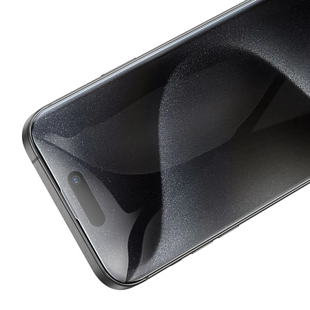 Защитное стекло для iPhone 15 Pro Max, G777, HOCO, anti-static, черное