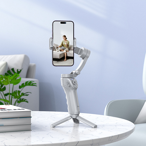 Монопод-стабилизатор, трехосевой, K24, HOCO, для телефонов 4.5-7.0 дюймов, серый