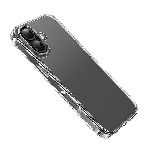 Чехол силиконовый для iPhone 17, Противоударная серия TPU, HOCO, прозрачный