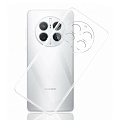 Чехол силиконовый для Huawei Mate 50 Pro, с защитой камеры, прозрачный