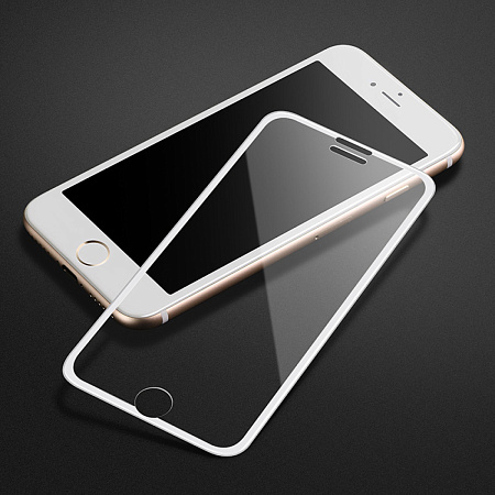 Защитное стекло для iPhone 6 Plus/6S Plus (A11), HOCO, Narrow Edges 3D, белое