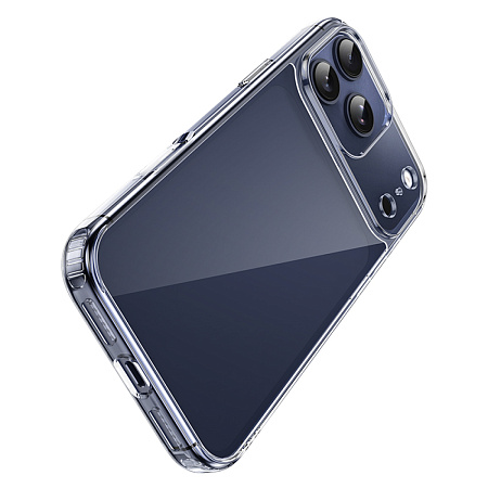 Чехол силиконовый для iPhone 17 Pro Max, Противоударная серия TPU, HOCO, прозрачный