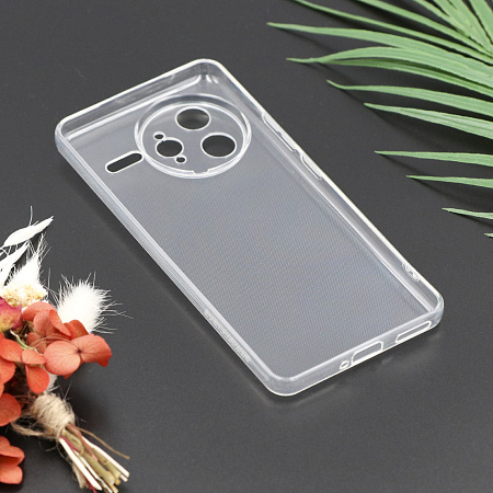 Чехол силиконовый для Xiaomi Poco F7 Ultra/Redmi K80 Pro (5G), с защитой камеры, X-CASE, прозрачный