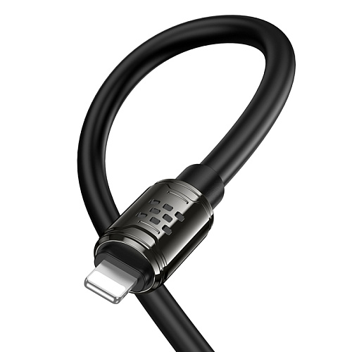 USB дата кабель Lightning, HOCO, U143, 1.2 метр, цвет черный