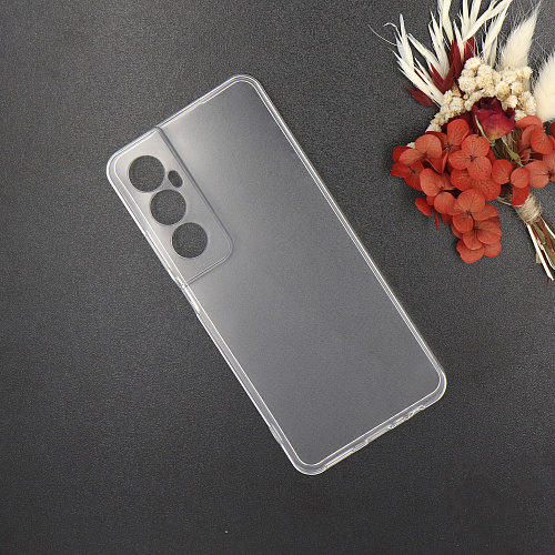 Чехол силиконовый для Realme C65 (4G), с защитой камеры, X-CASE, прозрачный
