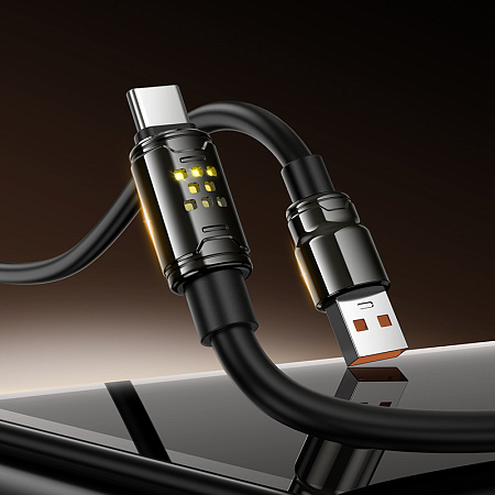 USB Кабель Type-C, HOCO, U143, 1.2 метра длина , цвет черный